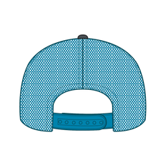 OTTO 112-1 6 Panel Mid Profile Mesh Back Trucker Cap - Ch.Gry/CH.Gry/N.Blu - Ch.Gry/CH.Gry/N.Blu / 7 3/8’’ - 7 5/8’’