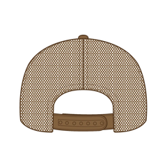 OTTO 112-1 6 Panel Mid Profile Mesh Back Trucker Cap - Coyote Brown - Coyote Brown / 7 3/8’’ - 7 5/8’’