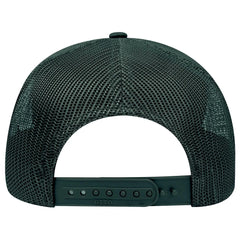 OTTO 112-1 6 Panel Mid Profile Mesh Back Trucker Cap - Dk. Green