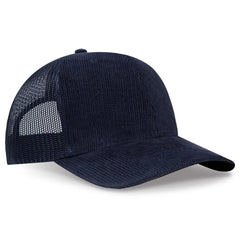 OTTO 112-1 6 Panel Mid Profile Mesh Back Trucker Cap - Nv Blu - Nv Blu / 7 3/8’’ - 7 5/8’’