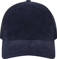 OTTO 112-1 6 Panel Mid Profile Mesh Back Trucker Cap - Nv Blu - Nv Blu / 7 3/8’’ - 7 5/8’’