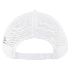 OTTO 112-1 6 Panel Mid Profile Mesh Back Trucker Cap - White