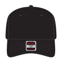 OTTO 1120-1 Seamless 6 Panel Mid Profile Mesh Back Trucker Cap - Black - Black / 7 3/8’’ - 7 5/8’’