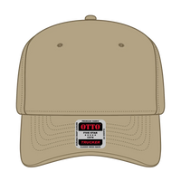 OTTO 1120-1 Seamless 6 Panel Mid Profile Mesh Back Trucker Cap - Khaki - Khaki / 7 3/8’’ - 7 5/8’’