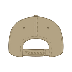 OTTO 1120-1 Seamless 6 Panel Mid Profile Mesh Back Trucker Cap - Khaki - Khaki / 7 3/8’’ - 7 5/8’’