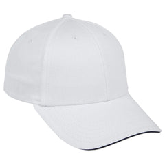 OTTO 12-1163 ’OTTO Flex’ Fitted 6 Panel Low Profile Baseball Cap - Wht/Wht/Nvy