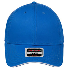 OTTO 12-1163 ’OTTO Flex’ Fitted 6 Panel Low Profile Baseball Cap - Ryl/Ryl/Wht