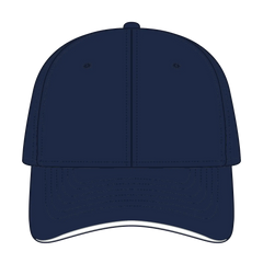 OTTO 12-1163 ’OTTO Flex’ Fitted 6 Panel Low Profile Baseball Cap - Nvy/Nvy/Wht - Nvy/Nvy/Wht / 7’’ - 7 1/4’’