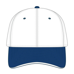 OTTO 12-267 ’OTTO Flex’ Fitted 6 Panel Low Profile Baseball Cap - Ryl/Wht/Wht - Ryl/Wht/Wht / 7’’ - 7 1/4’’