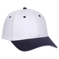 OTTO 12-267 ’OTTO Flex’ Fitted 6 Panel Low Profile Baseball Cap - Nvy/Wht/Wht - Nvy/Wht/Wht / 7’’ - 7 1/4’’