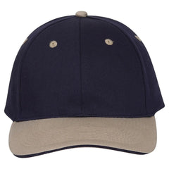 OTTO 12-267 ’OTTO Flex’ Fitted 6 Panel Low Profile Baseball Cap - Kha/Nvy/Nvy - Kha/Nvy/Nvy / 7’’ - 7 1/4’’