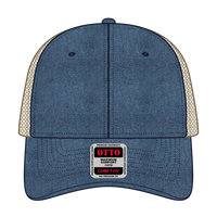 OTTO 121-1202 ’OTTO Comfy Fit’ 6 Panel Low Profile Mesh Back Trucker Cap - Nvy/Nvy/Kha - Nvy/Nvy/Kha / 7 3/8’’ - 7 5/8’’