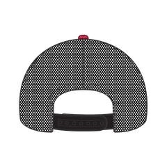 OTTO 121-1202 ’OTTO Comfy Fit’ 6 Panel Low Profile Mesh Back Trucker Cap - Red/Red/Blk - Red/Red/Blk / 7 3/8’’ - 7 5/8’’