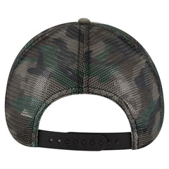 OTTO 121-1281 6 Panel Low Profile Mesh Back Trucker Dad Cap - Camo 004 - Camo 004 / 7 3/8’’ - 7 5/8’’