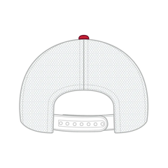 OTTO 121-858 6 Panel Low Profile Mesh Back Trucker Dad Cap - Red/Red/Wht - Red/Red/Wht / 6 1/2’’ - 7 5/8’’