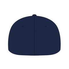 OTTO 123-969 ’OTTO Fit’ 6 Panel Mid Profile Flat Visor Baseball Cap - Navy