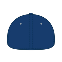 OTTO 124-1159 ’OTTO Flex’ Fitted 6 Panel Low Profile Baseball Cap - Ryl/Wht - Ryl/Wht / 7’’ - 7 1/4’’