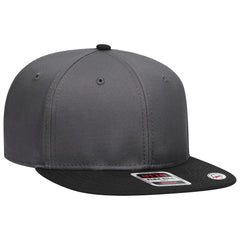 OTTO 125-1038 “Snap” 6 Panel Pro Style Snapback Cap - Blk/Ch.Gry/Ch.Gry - Blk/Ch.Gry/Ch.Gry / 6 1/2’’ - 7 5/8’’
