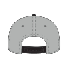 OTTO 125-1038 “Snap” 6 Panel Pro Style Snapback Cap - Blk/Gry/Gry