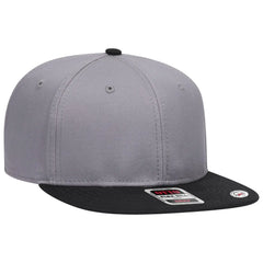 OTTO 125-1038 “Snap” 6 Panel Pro Style Snapback Cap - Blk/Gry/Gry