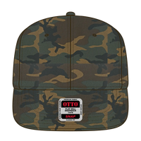 OTTO 125-1038 “Snap” 6 Panel Pro Style Snapback Cap - Dk.Grn/Brn - Dk.Grn/Brn / 6 1/2’’ - 7 5/8’’