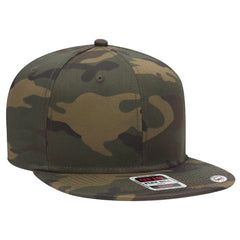 OTTO 125-1038 “Snap” 6 Panel Pro Style Snapback Cap - Dk.Grn/Brn - Dk.Grn/Brn / 6 1/2’’ - 7 5/8’’