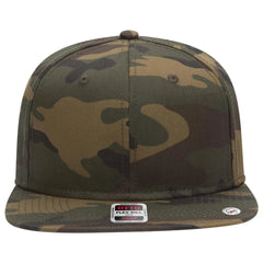 OTTO 125-1038 “Snap” 6 Panel Pro Style Snapback Cap - Dk.Grn/Brn - Dk.Grn/Brn / 6 1/2’’ - 7 5/8’’