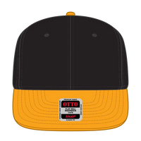 OTTO 125-1038 “Snap” 6 Panel Pro Style Snapback Cap - Gld/Blk/Blk - Gld/Blk/Blk / 6 1/2’’ - 7 5/8’’