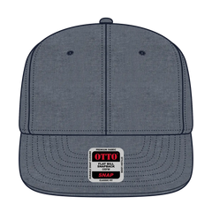 OTTO 125-1038 “Snap” 6 Panel Pro Style Snapback Cap - Navy - Navy / 6 1/2’’ - 7 5/8’’