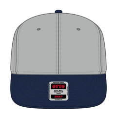 OTTO 125-1038 “Snap” 6 Panel Pro Style Snapback Cap - Nvy/Gry/Gry - Nvy/Gry/Gry / 6 1/2’’ - 7 5/8’’