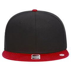 OTTO 125-1038 “Snap” 6 Panel Pro Style Snapback Cap - Red/Blk/Blk