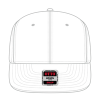 OTTO 125-1038 “Snap” 6 Panel Pro Style Snapback Cap - White - White / 6 1/2’’ - 7 5/8’’