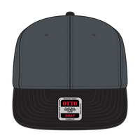 OTTO 125-978 ’OTTO Snap’ 6 Panel Pro Style Snapback Cap - Blk/Ch.Gry/Ch.Gry - Blk/Ch.Gry/Ch.Gry / 6 1/2’’ - 7 5/8’’