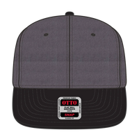 OTTO 125-978 ’OTTO Snap’ 6 Panel Pro Style Snapback Cap - Blk/H.Blk/H.Blk - Blk/H.Blk/H.Blk / 6 1/2’’ - 7 5/8’’