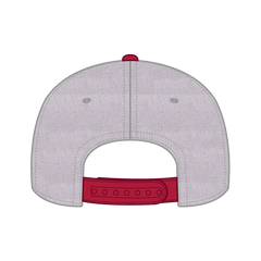 OTTO 125-978 ’OTTO Snap’ 6 Panel Pro Style Snapback Cap - Red/H.Gry/H.Gry - Red/H.Gry/H.Gry / 6 1/2’’ - 7 5/8’’