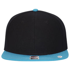OTTO 125-978 ’OTTO Snap’ 6 Panel Pro Style Snapback Cap - Aqua/Blk/Blk - Aqua/Blk/Blk / 6 1/2’’ - 7 5/8’’