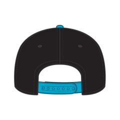 OTTO 125-978 ’OTTO Snap’ 6 Panel Pro Style Snapback Cap - Aqua/Blk/Blk - Aqua/Blk/Blk / 6 1/2’’ - 7 5/8’’