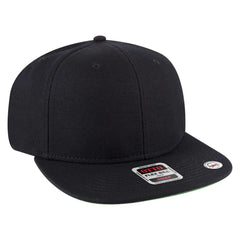 OTTO 125-978 ’OTTO Snap’ 6 Panel Pro Style Snapback Cap - Black - Black / 6 1/2’’ - 7 5/8’’