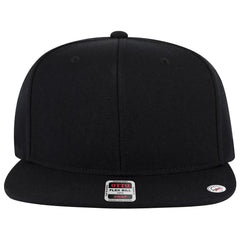 OTTO 125-978 ’OTTO Snap’ 6 Panel Pro Style Snapback Cap - Blk - Blk / 6 1/2’’ - 7 5/8’’