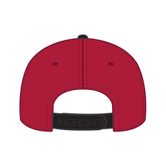 OTTO 125-978 ’OTTO Snap’ 6 Panel Pro Style Snapback Cap - Blk/Red/Red - Blk/Red/Red / 6 1/2’’ - 7 5/8’’