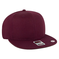 OTTO 125-978 ’OTTO Snap’ 6 Panel Pro Style Snapback Cap - Burg. Marn - Burg. Marn / 6 1/2’’ - 7 5/8’’