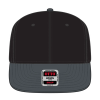 OTTO 125-978 ’OTTO Snap’ 6 Panel Pro Style Snapback Cap - Ch. Gry/Blk/Blk - Ch. Gry/Blk/Blk / 6 1/2’’ - 7 5/8’’