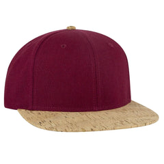 OTTO 125-978 ’OTTO Snap’ 6 Panel Pro Style Snapback Cap - Cork/Bg Mrn - Cork/Bg Mrn / 6 1/2’’ - 7 5/8’’