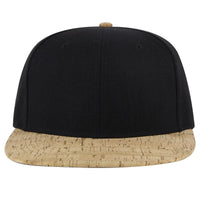 OTTO 125-978 ’OTTO Snap’ 6 Panel Pro Style Snapback Cap - Cork/Blk - Cork/Blk / 6 1/2’’ - 7 5/8’’