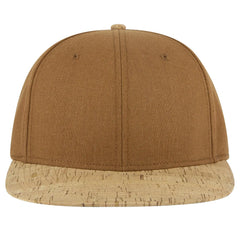 OTTO 125-978 ’OTTO Snap’ 6 Panel Pro Style Snapback Cap - Cork/Cy Brn - Cork/Cy Brn / 6 1/2’’ - 7 5/8’’