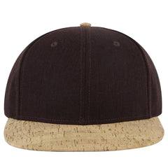 OTTO 125-978 ’OTTO Snap’ 6 Panel Pro Style Snapback Cap - Cork/Dk.Brn - Cork/Dk.Brn / 6 1/2’’ - 7 5/8’’