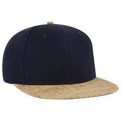 OTTO 125-978 ’OTTO Snap’ 6 Panel Pro Style Snapback Cap - Cork/Nvy - Cork/Nvy / 6 1/2’’ - 7 5/8’’