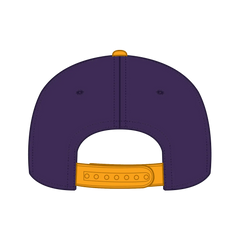 OTTO 125-978 ’OTTO Snap’ 6 Panel Pro Style Snapback Cap - Gld/Pur/Pur - Gld/Pur/Pur / 6 1/2’’ - 7 5/8’’