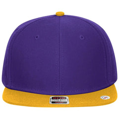 OTTO 125-978 ’OTTO Snap’ 6 Panel Pro Style Snapback Cap - Gld/Pur/Pur - Gld/Pur/Pur / 6 1/2’’ - 7 5/8’’
