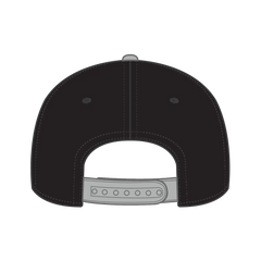 OTTO 125-978 ’OTTO Snap’ 6 Panel Pro Style Snapback Cap - Gry/Blk/Blk - Gry/Blk/Blk / 6 1/2’’ - 7 5/8’’